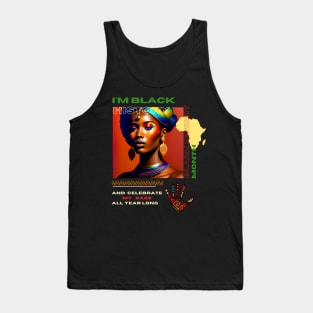 Black history month cute graphic design artwork Tank Top